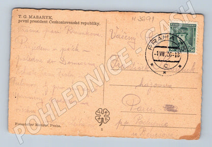 Pohlednice T G Masaryk prezident ČSR (M3691)