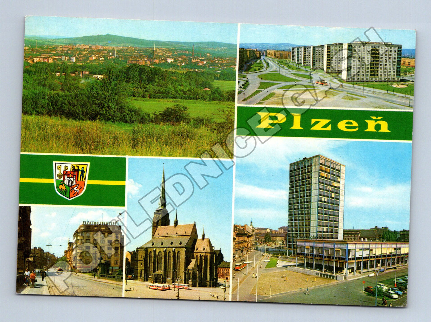 Pohlednice Plzeň různé pohledy 1977 (M36910)