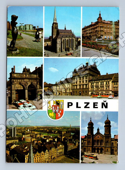 Pohlednice Plzeň multi-pohledy 1971 (M36912)