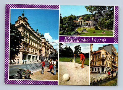 Pohlednice Mariánské Lázně koláž 1976 (M36923)