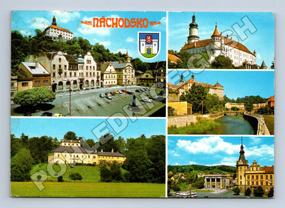Pohlednice Náchodsko koláž památek (M36928)