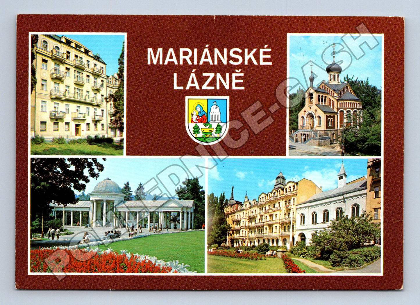 Pohlednice Mariánské Lázně různé pohledy 1986 (M36937)