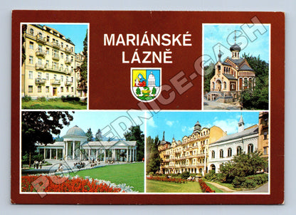 Pohlednice Mariánské Lázně různé pohledy 1986 (M36937)
