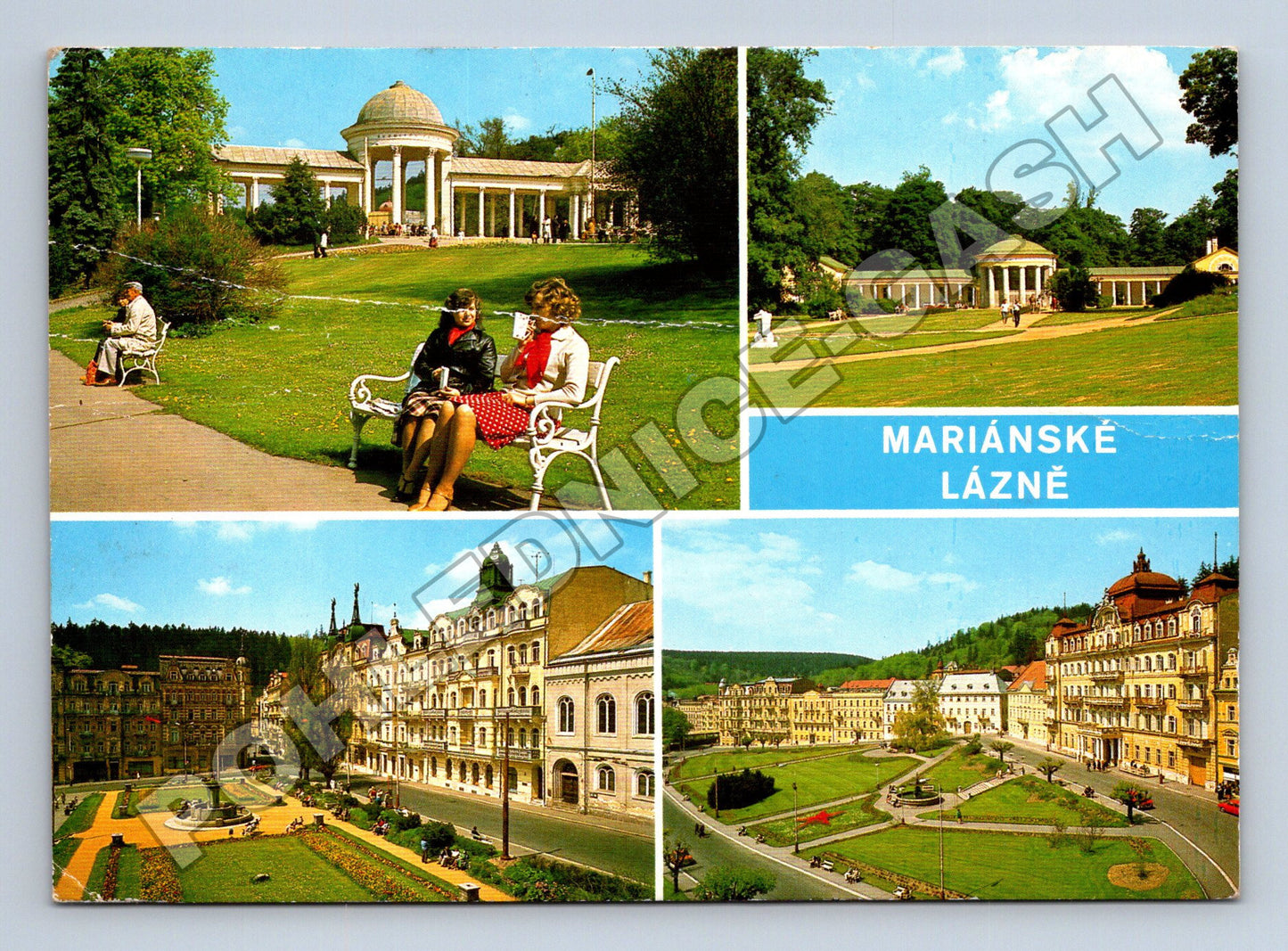 Pohlednice Mariánské Lázně různé pohledy 1986 (M36938)