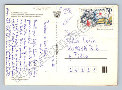 Pohlednice Mariánské Lázně různé pohledy 1986 (M36938)