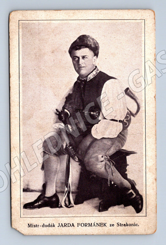 Pohlednice Jarda Formánek dudák Strakonice (M3694)