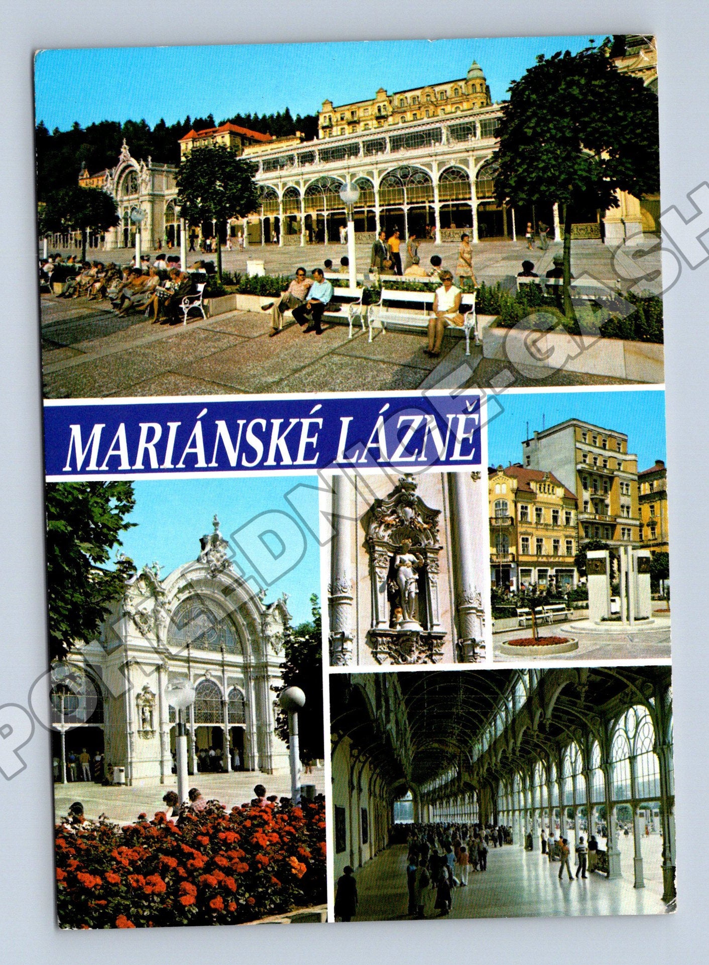 Pohlednice Mariánské Lázně Kolonáda M. Gorkého 1980 (M36941)
