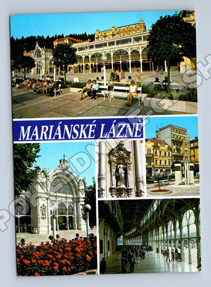 Pohlednice Mariánské Lázně Kolonáda M. Gorkého 1980 (M36941)