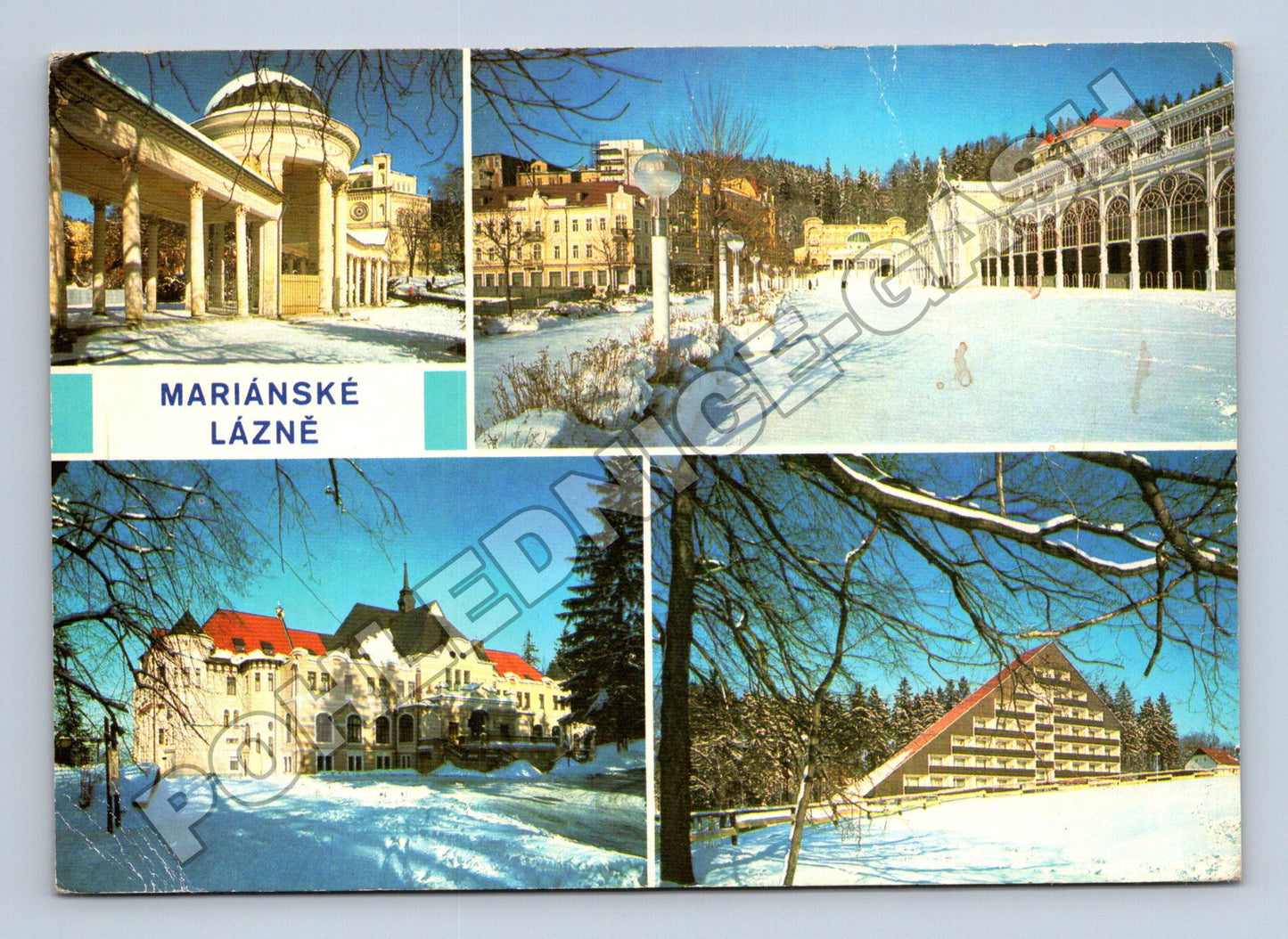 Pohlednice Mariánské Lázně zimní motivy 1991 (M36946)