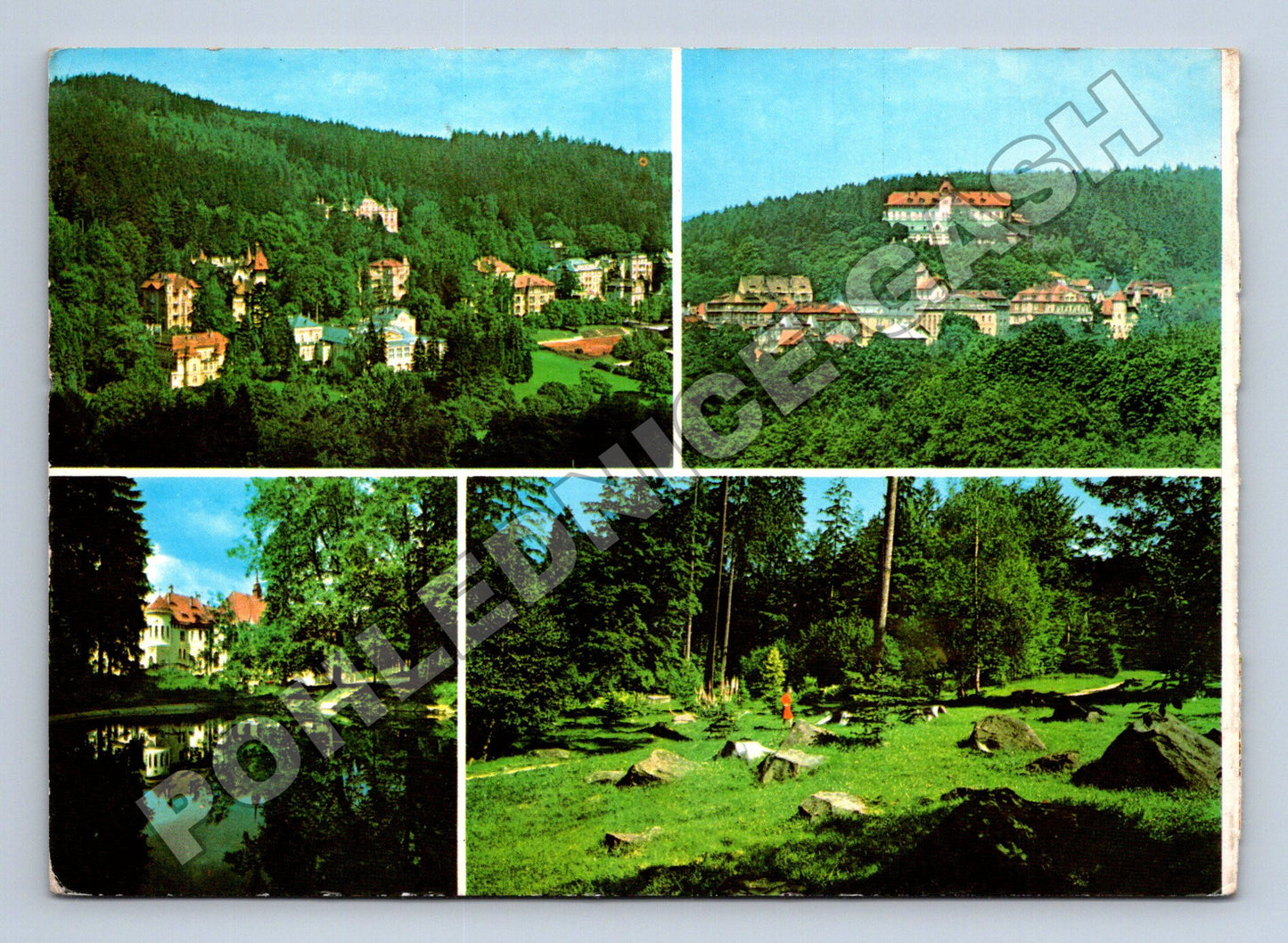 Pohlednice Mariánské Lázně různé pohledy 1977 (M36948)