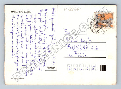 Pohlednice Mariánské Lázně různé pohledy 1977 (M36948)