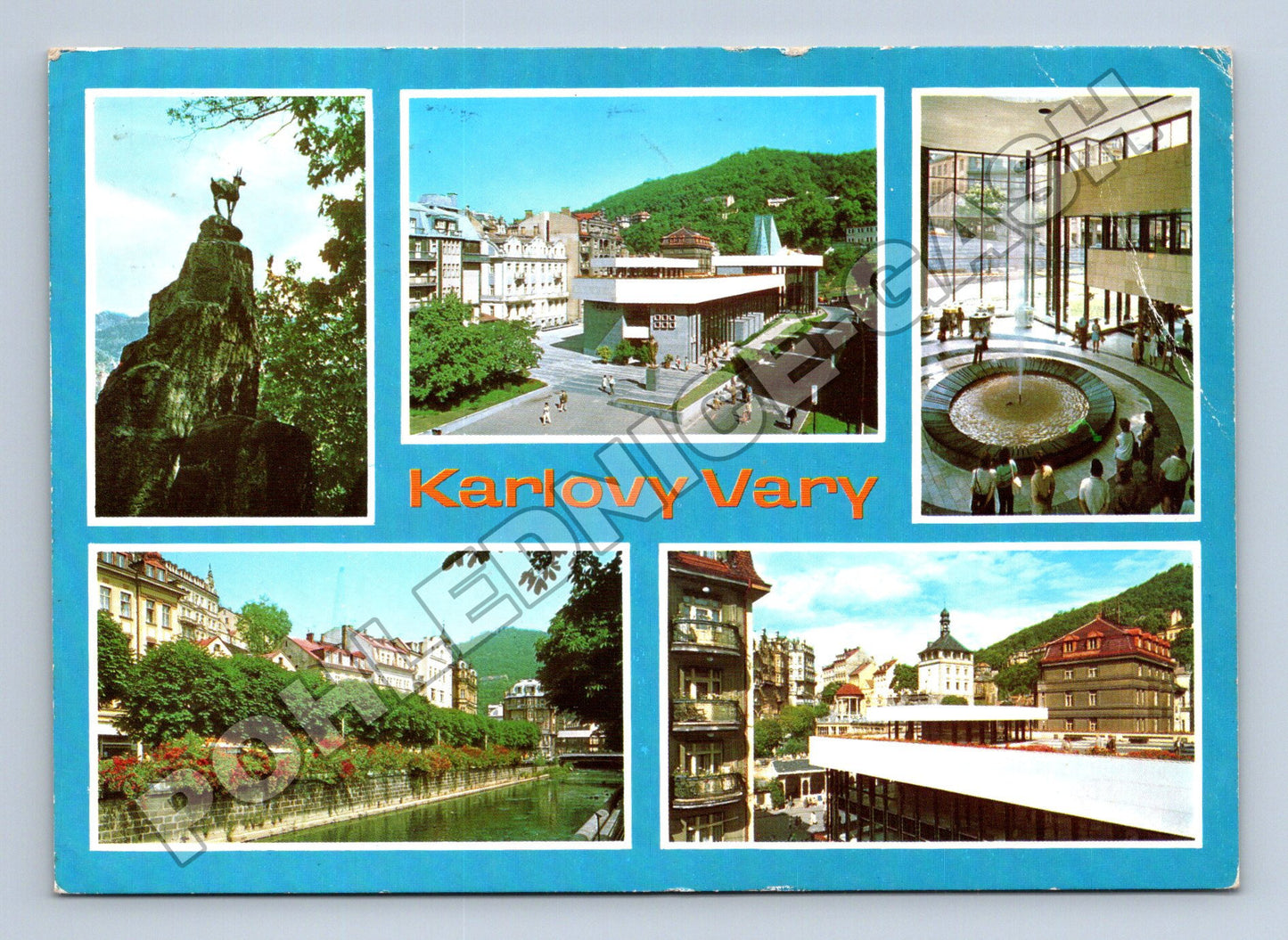 Pohlednice Karlovy Vary multi-view 1983 (M36952)