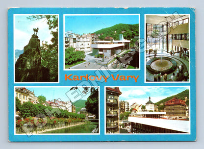 Pohlednice Karlovy Vary multi-view 1983 (M36952)