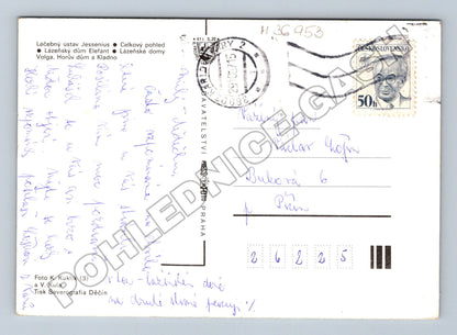 Pohlednice Karlovy Vary Léčebný ústav Jessenius 1975 (M36953)