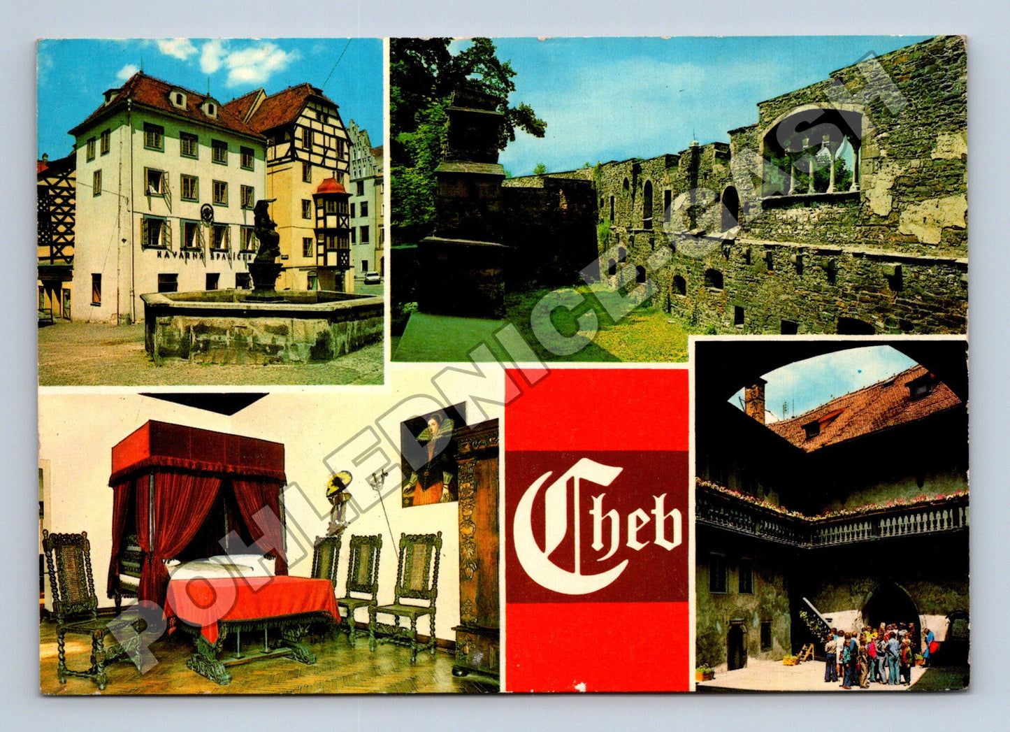 Pohlednice Cheb Špalíček, hrad a muzeum (M36957)
