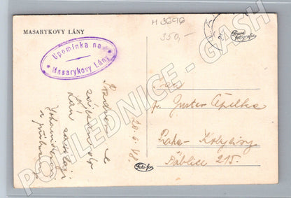 Pohlednice Masarykovy Lány hrob TGM (M3696)