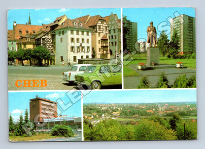 Pohlednice Cheb různé pohledy 1973 (M36963)
