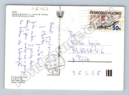 Pohlednice Cheb různé pohledy 1973 (M36963)