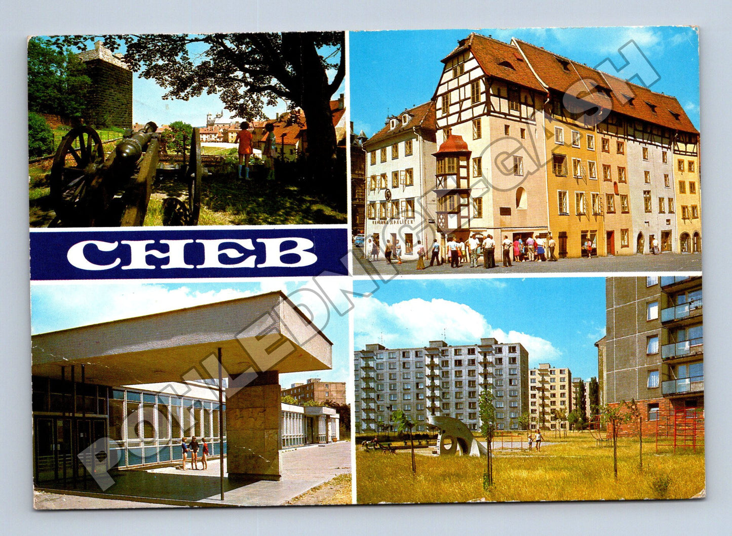 Pohlednice Cheb multi-view 1963 (M36965)