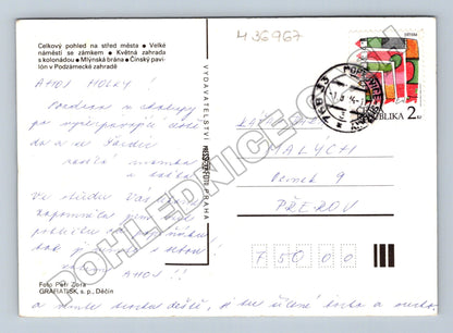 Pohlednice Kroměříž koláž památek 1976 (M36967)