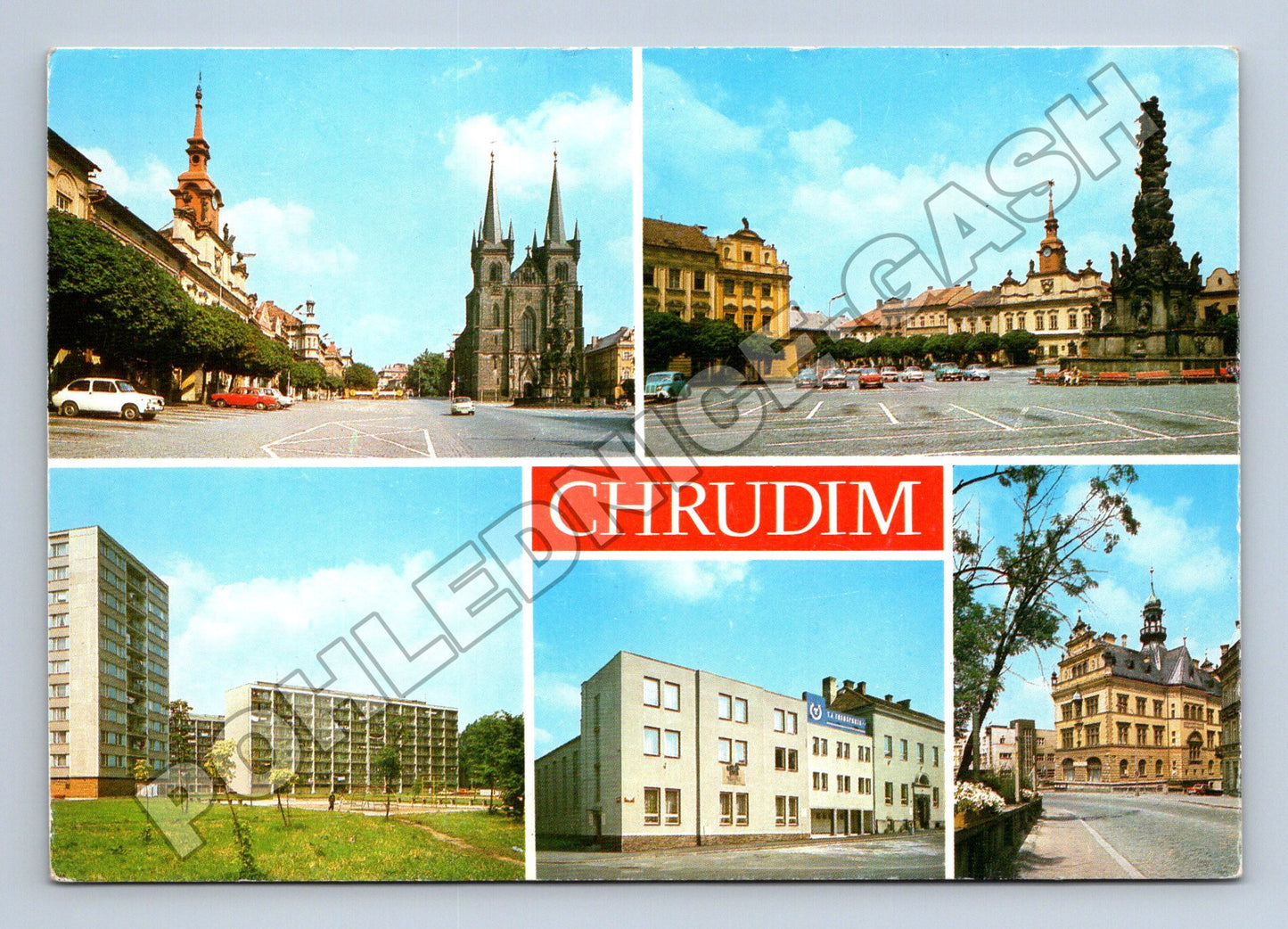 Pohlednice Chrudim více záběrů 1987 (M36968)