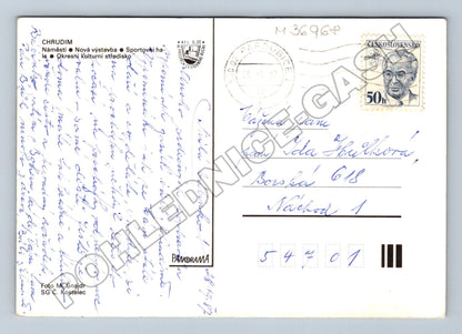 Pohlednice Chrudim více záběrů 1987 (M36968)