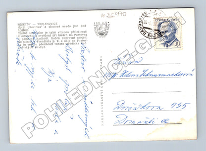 Pohlednice Beskydy Ráztoka 1970 (M36970)