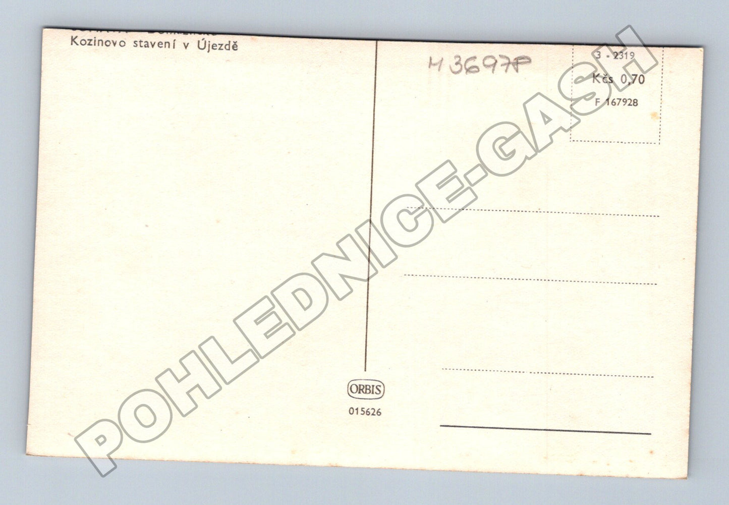 Pohlednice Kozinovo stavení v Újezdě (M36978)