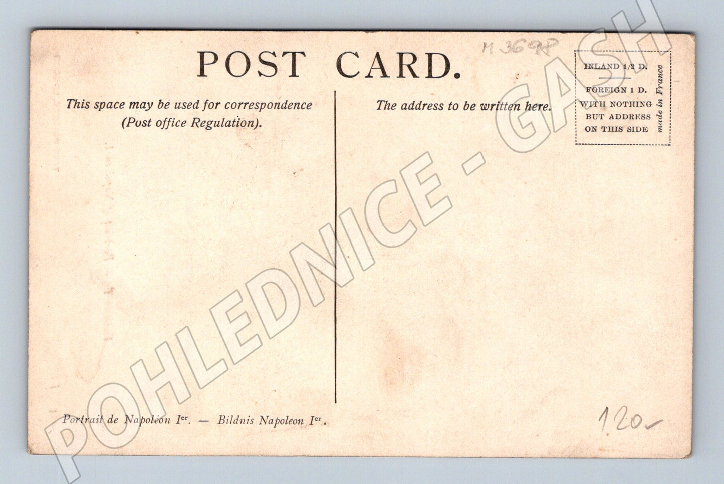 Pohlednice Napoleon I portrét Vernet (M3698)