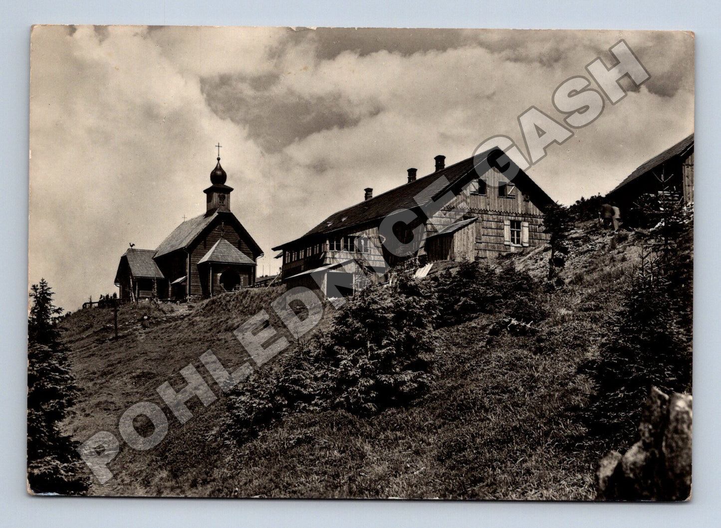 Pohlednice Jeseníky Vřesová Studánka kaple a chata (M36981)