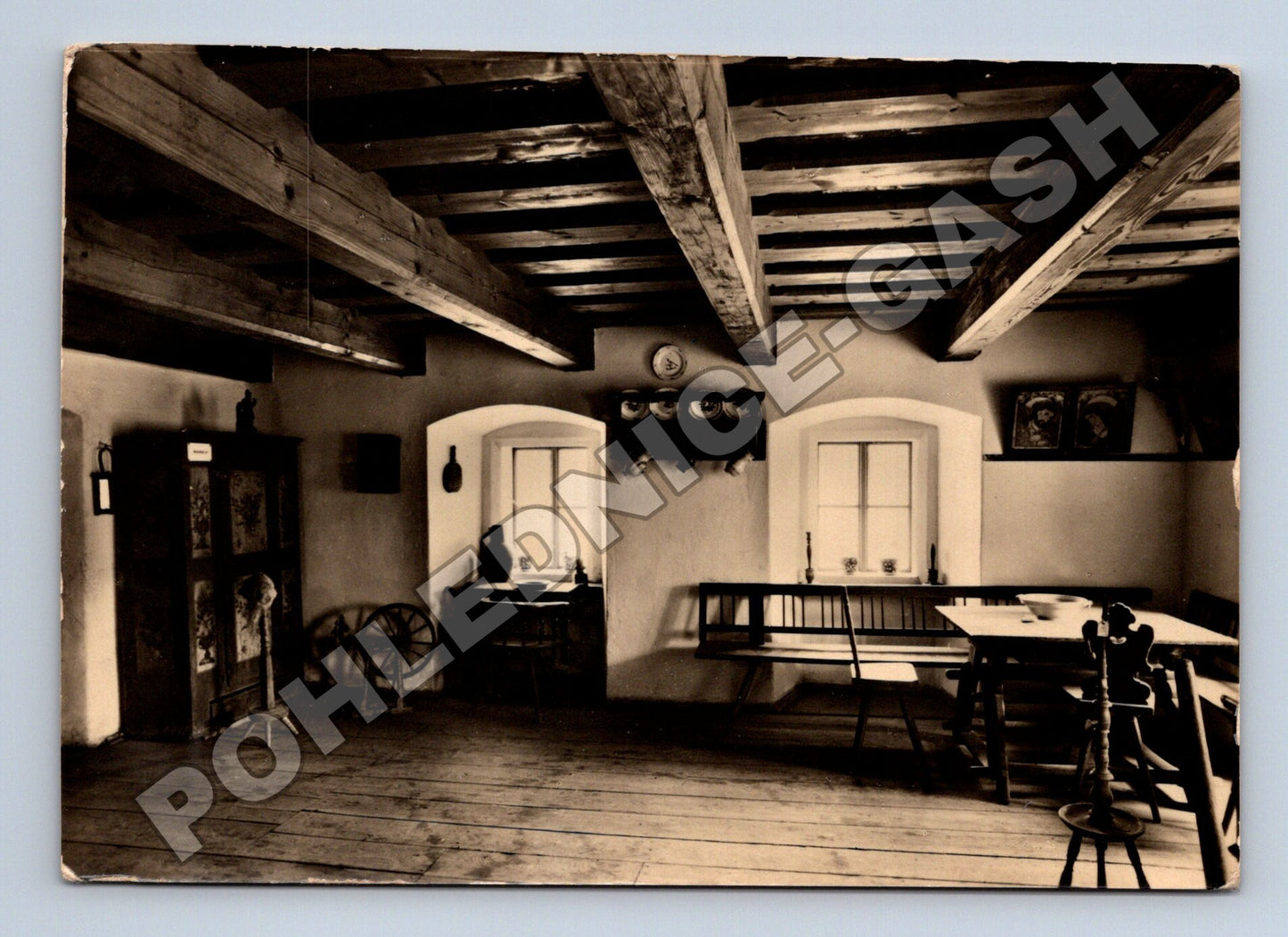 Pohlednice Ratibořice Babiččino údolí světnice mlýna 1969 (M36983)