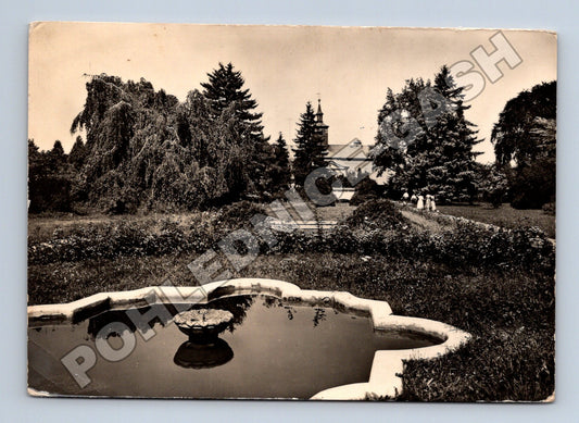 Pohlednice Chrast u Chrudimě zámecká zahrada 1955 (M36984)