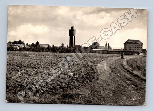 Pohlednice Chrast u Chrudimě vodojem pole 1941 (M36988)