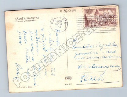 Pohlednice Luhačovice Vincentka 1956 (M36989)