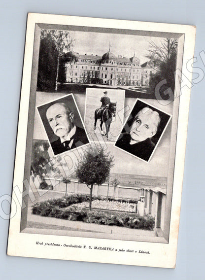 Pohlednice Hrob TGM a chata Lány (M3699)