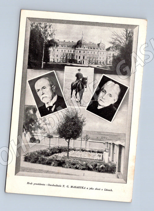 Pohlednice Hrob TGM a chata Lány (M3699)