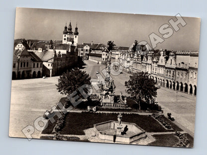 Pohlednice Telč náměstí 1945 (M36996)