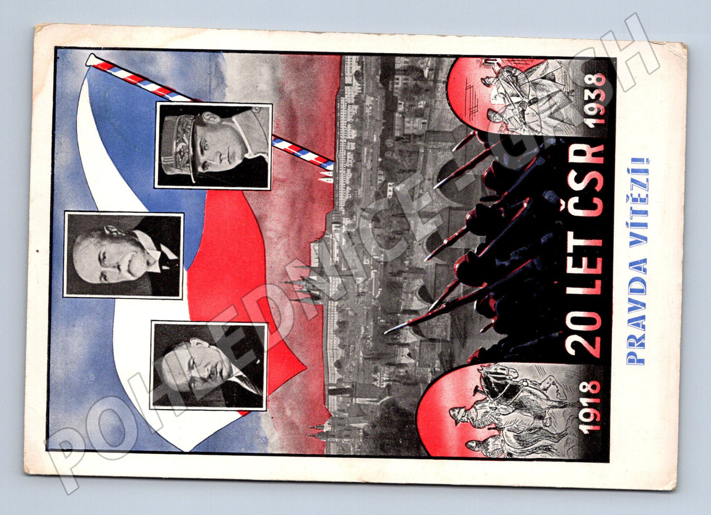 Pohlednice 20 let ČSR Pravda vítězí (M3700)