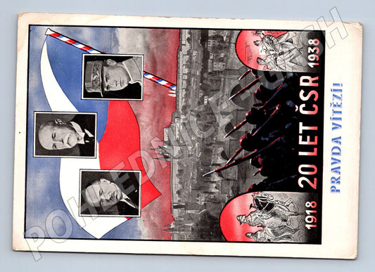Pohlednice 20 let ČSR Pravda vítězí (M3700)