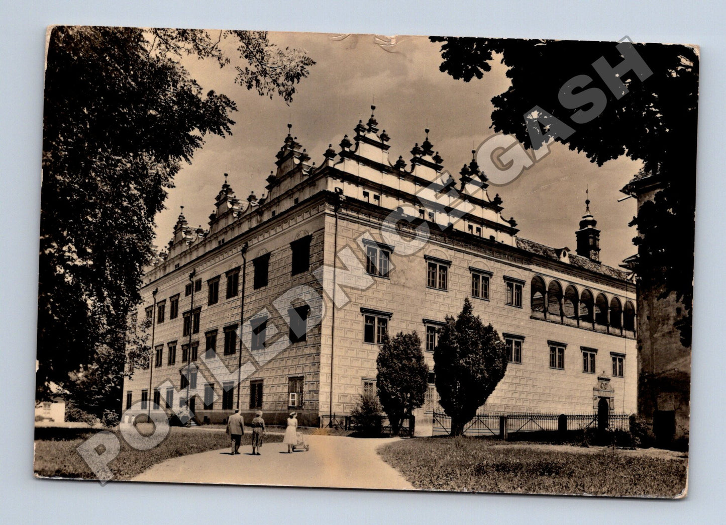 Pohlednice Litomyšl zámek renesanční průčelí 1958 (M37000)
