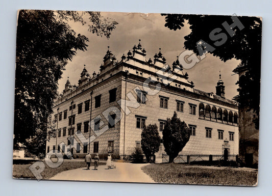 Pohlednice Litomyšl zámek renesanční průčelí 1958 (M37000)