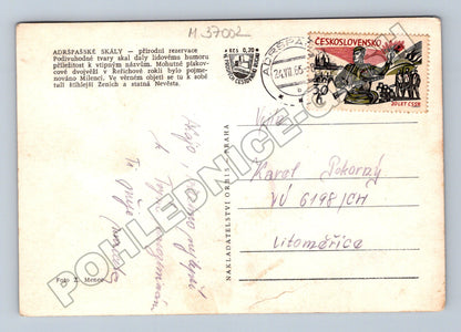 Pohlednice Adršpašské skály skalní město 1955 (M37002)