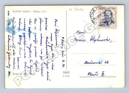 Pohlednice Kutná Hora Vlašský dvůr 1957 (M37010)