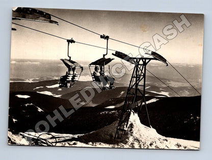 Pohlednice Krkonoše Sněžka lanovka 1970 (M37014)