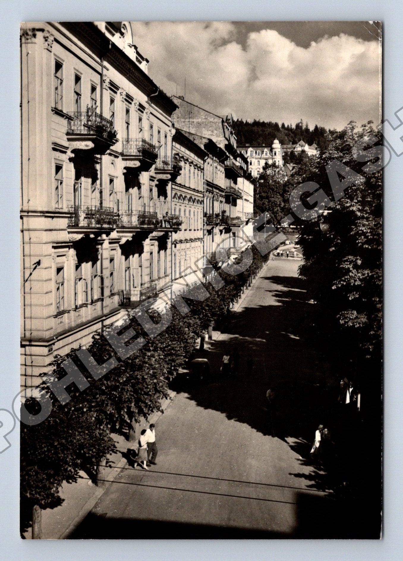 Pohlednice Mariánské Lázně Teplický dům 1950s (M37024)
