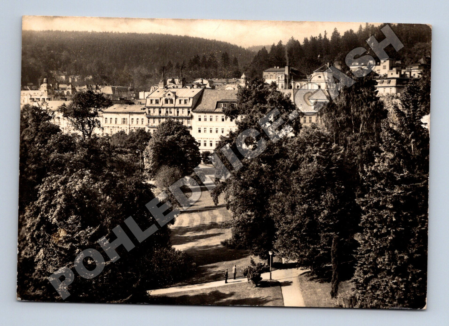 Pohlednice Mariánské Lázně Lázeňské sady 1931 (M37025)