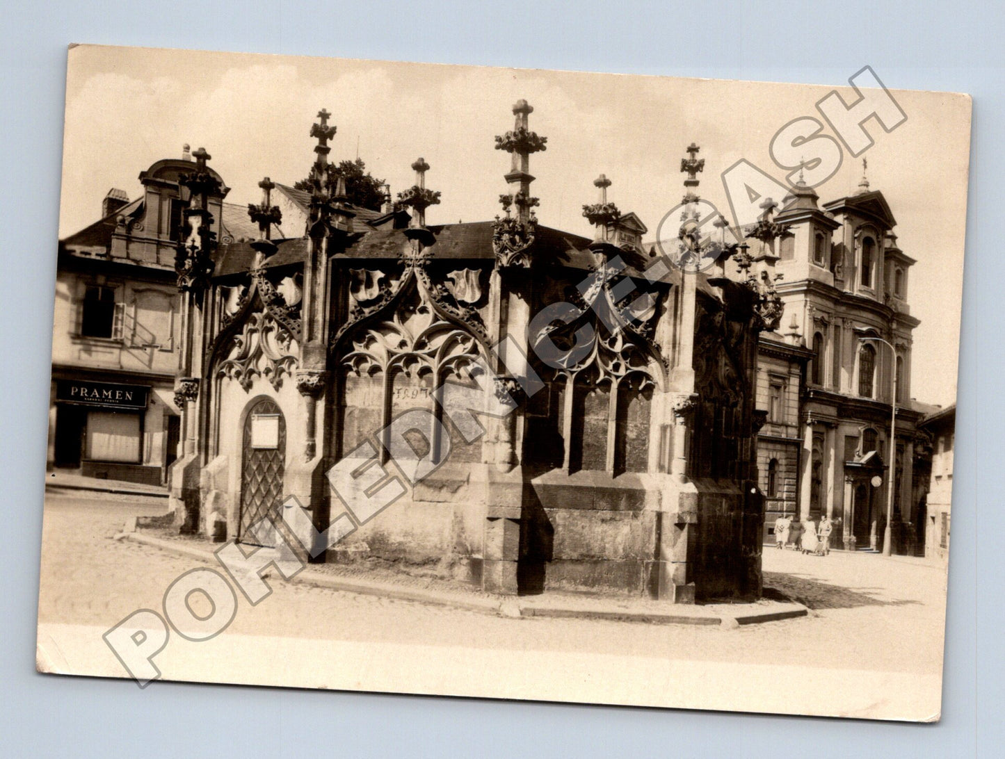 Pohlednice Kutná Hora Kamenná kašna 1956 (M37031)