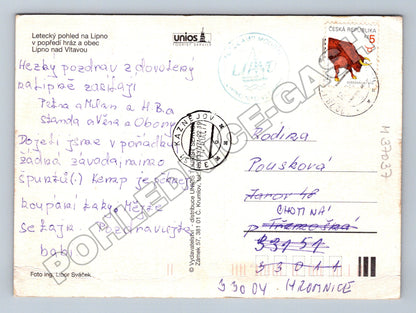 Pohlednice Lipno nad Vltavou přehrada 1977 (M37037)