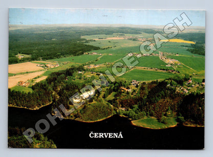 Pohlednice ČERVENÁ letecký pohled 2002 (M37040)