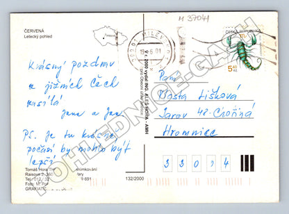 Pohlednice Červená letecký pohled 2001 (M37041)